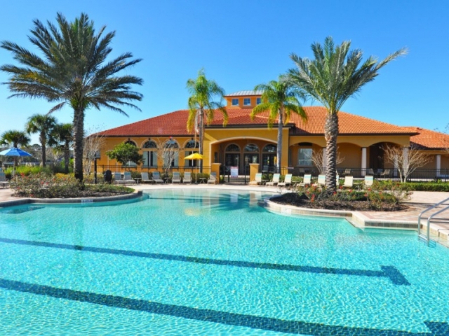 Clubhouse and large heated communal Swimming Pool