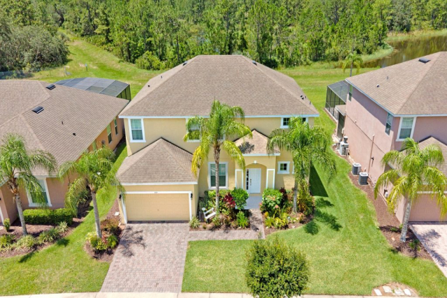 Arial View of Villa from front showing Conservation Area
